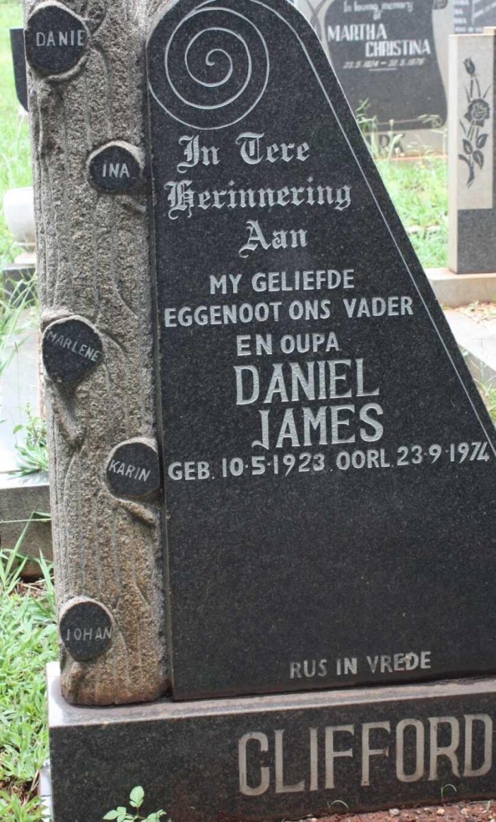 CLIFFORD Daniel James 1923-1974