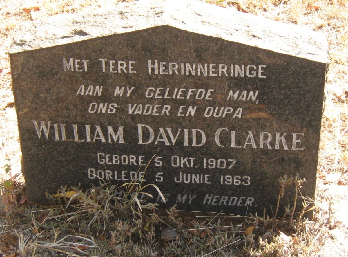 CLARKE William David 1907-1963