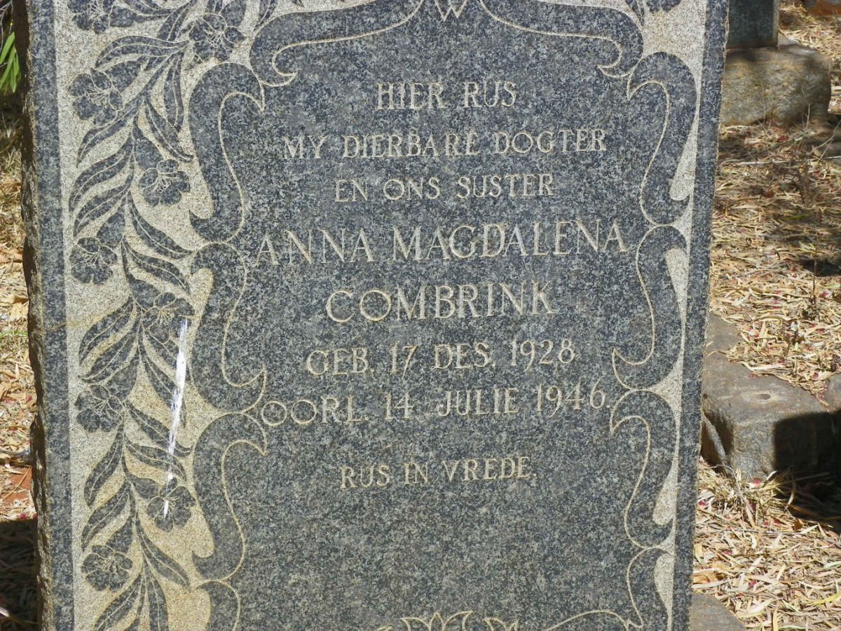 COMBRINK Anna Magdalena 1928-1946