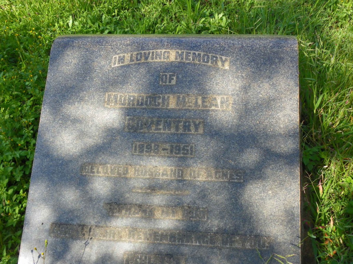 COVENTRY Murdoch McLean 1898-1951
