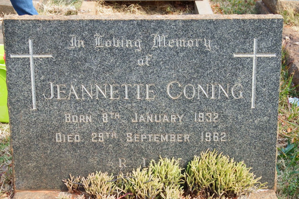 CONING Jeannette 1932-1962