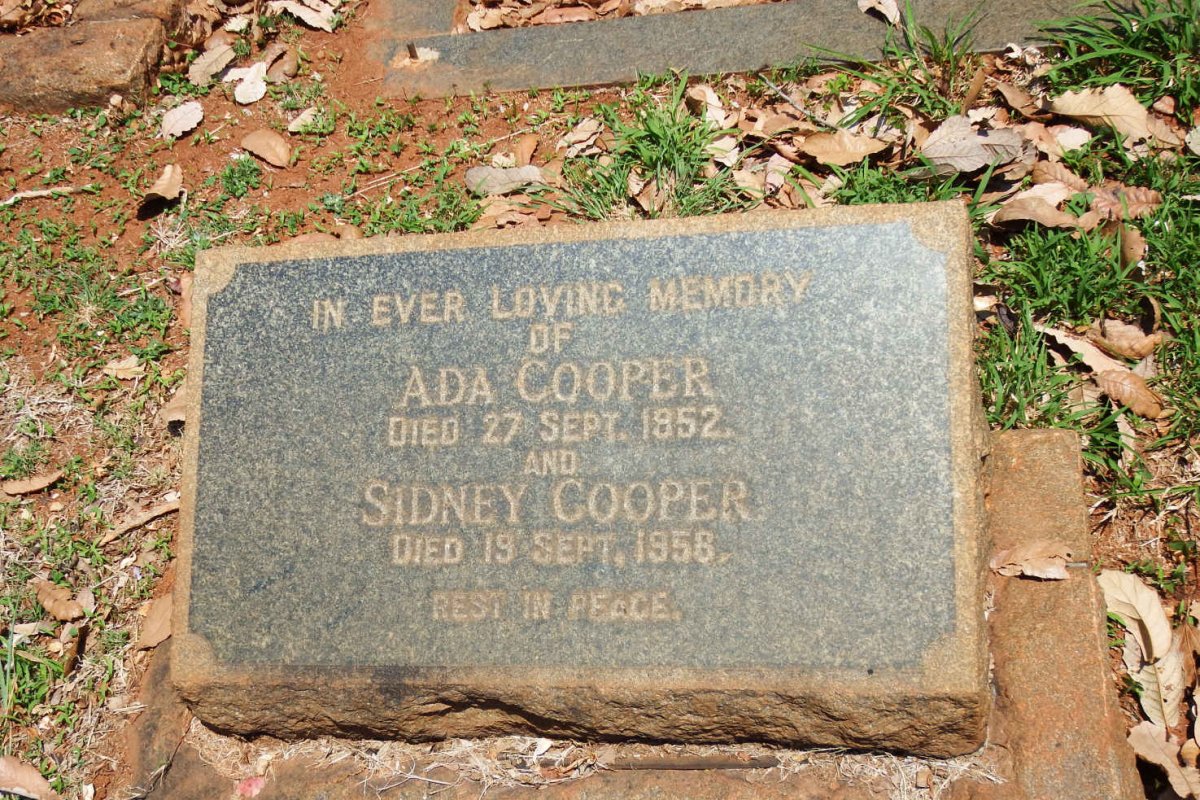 COOPER Sidney -1958 &amp; Ada -1952