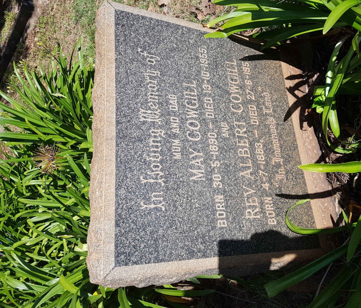 COWGILL Albert 1883-1958 &amp; May 1890-1955