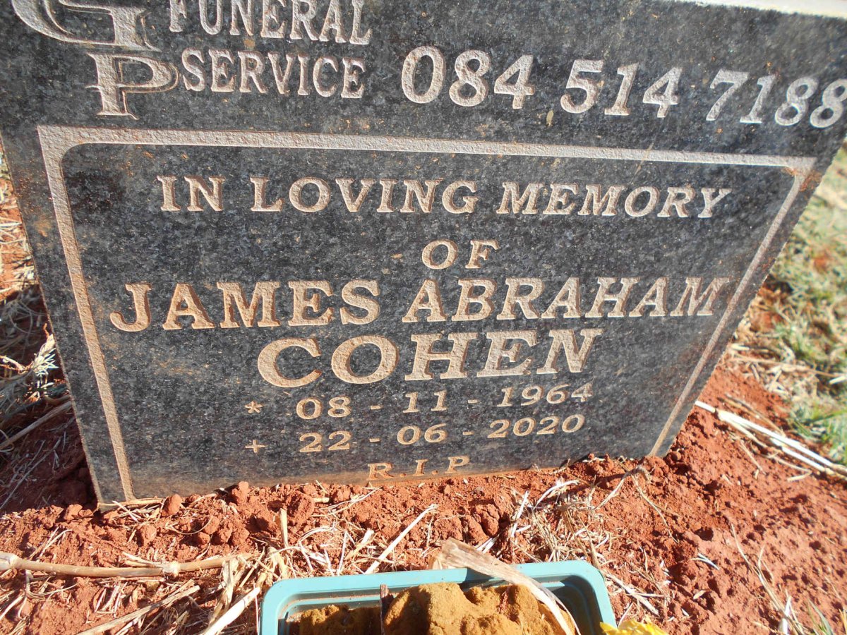 COHEN James Abraham 1964-2020