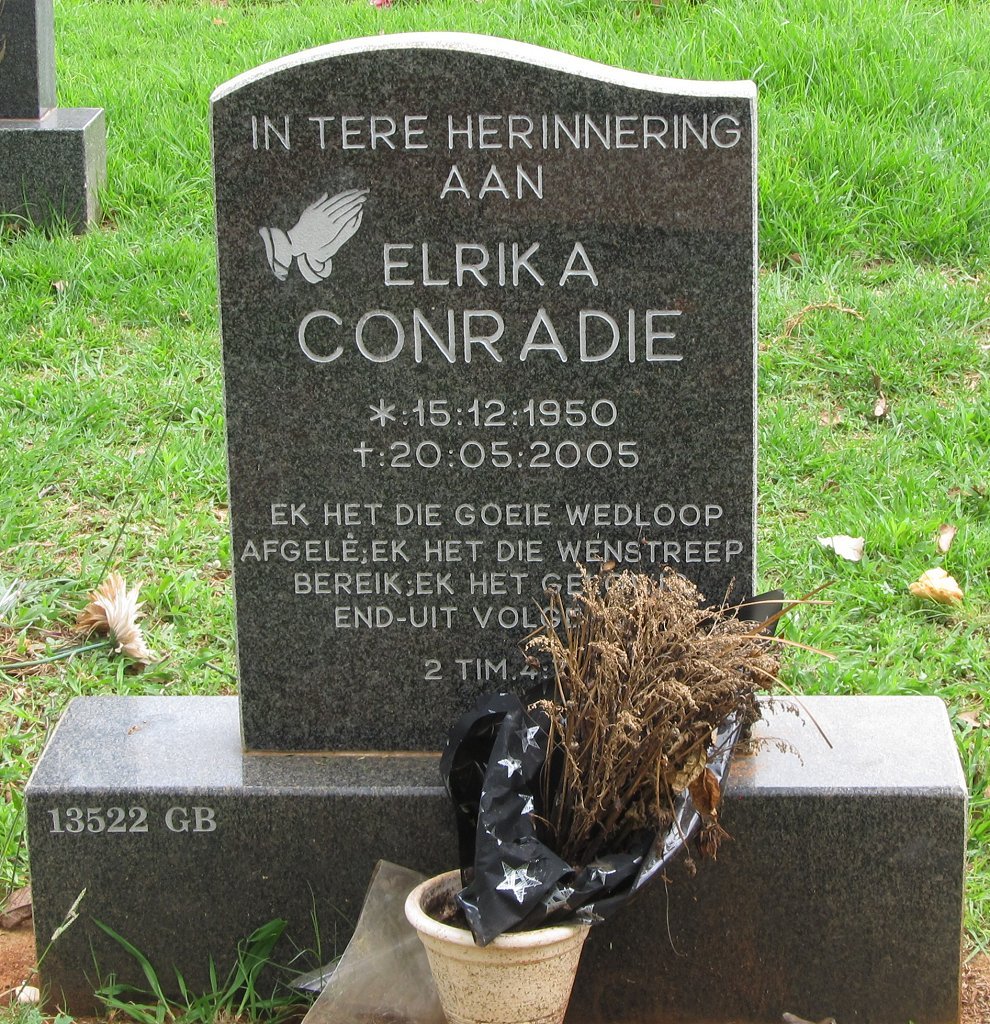CONRADIE Elrika 1950-2005