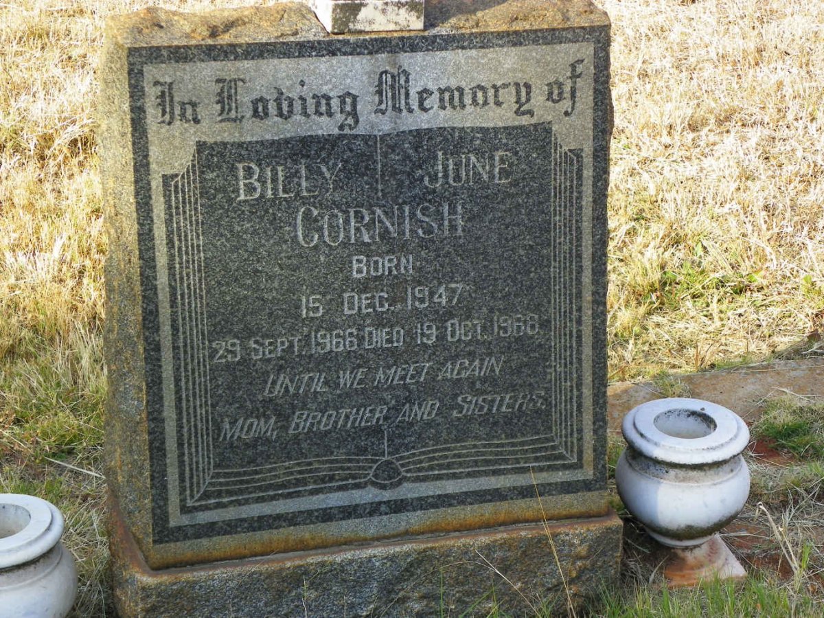CORNISH Billy 1947-1966 :: CORNISH June 1947-1968