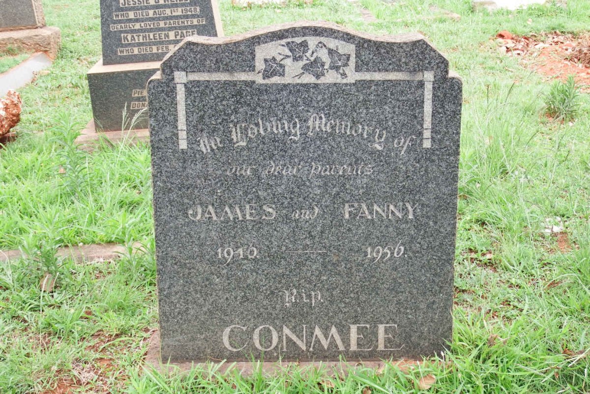 CONMEE James -1910 &amp; Fanny -1956