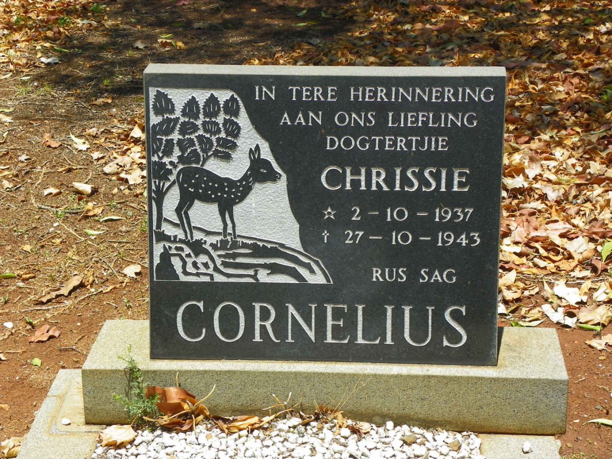 CORNELIUS Chrissie 1937-1943