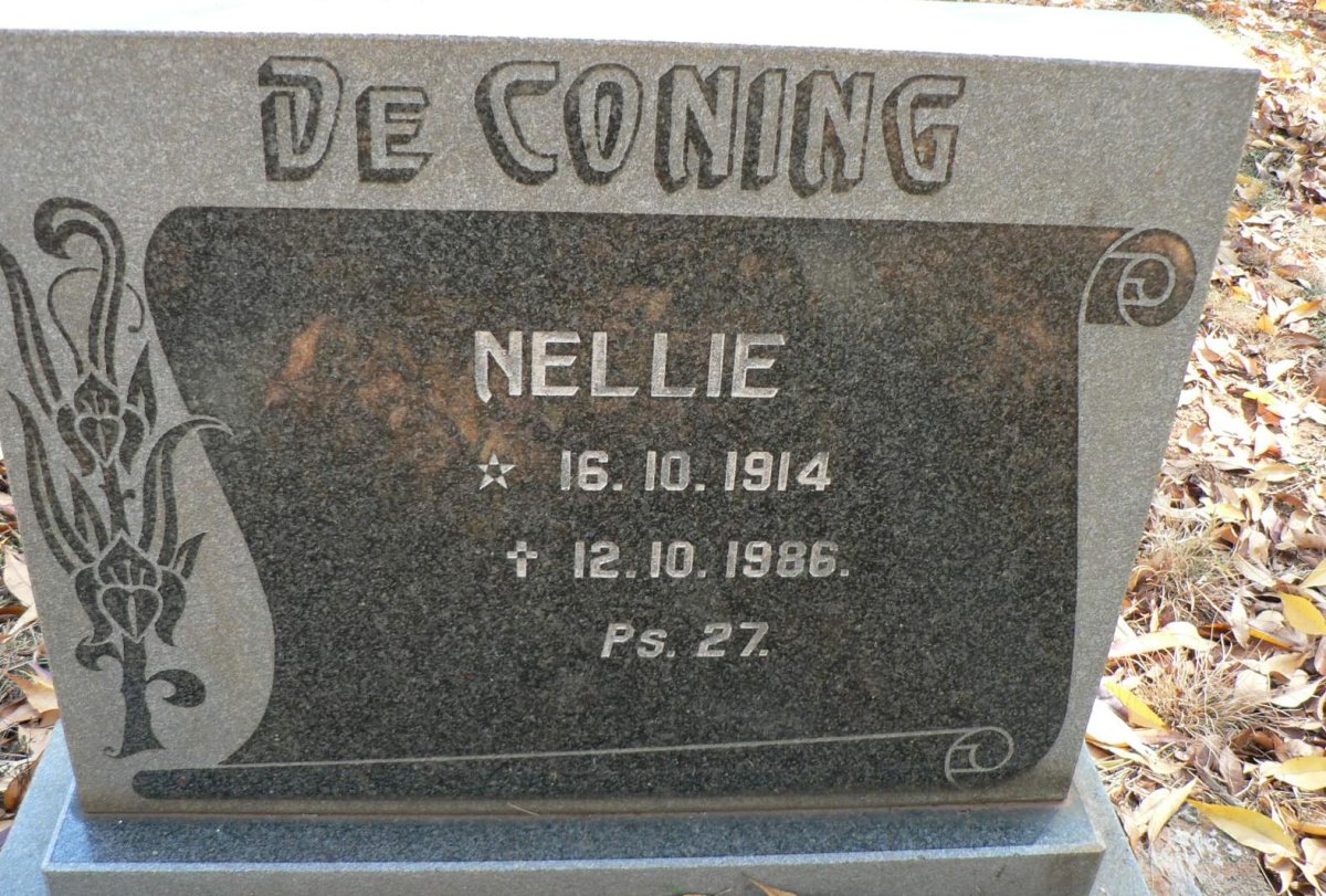 CONING Nellie, de 1914-1986