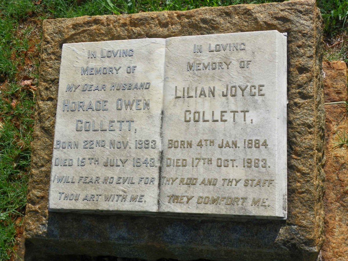 COLLETT Horace Owen 1883-1943 &amp; Lilian Joyce 1884-1963