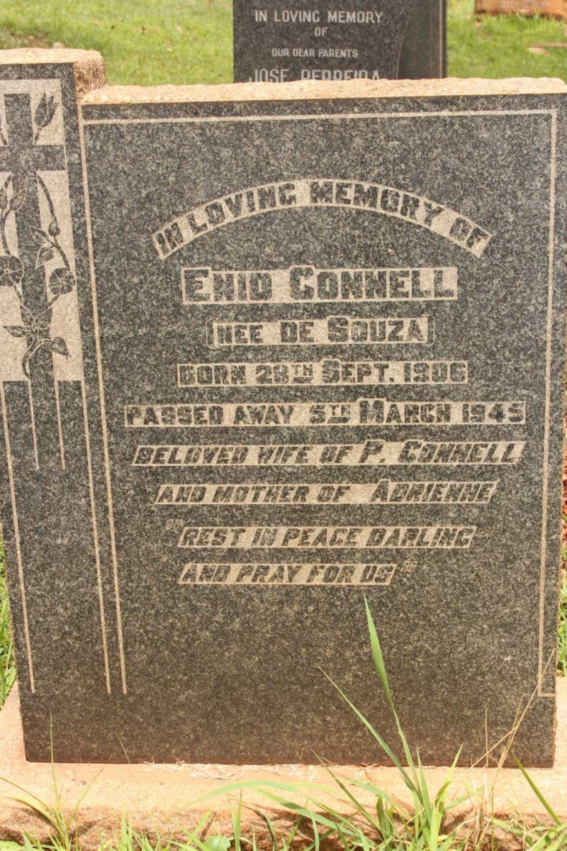 CONNELL Enid nee DE SOUZA 1906-1945