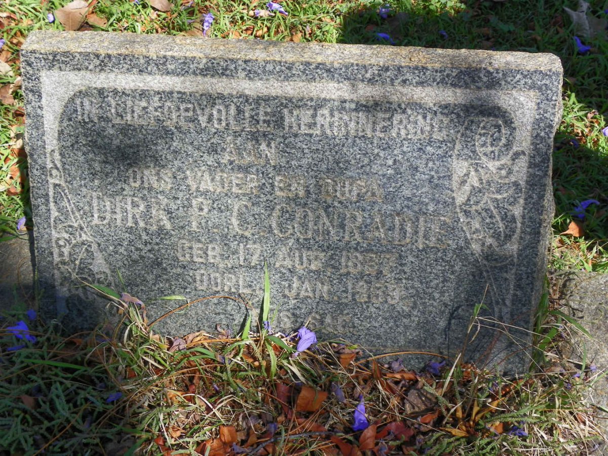 CONRADIE Dirk P.C. 1887-1959