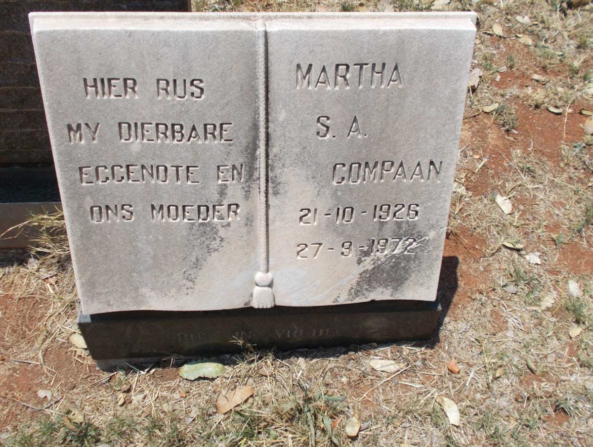 COMPAAN Martha S.A. 1926-1972