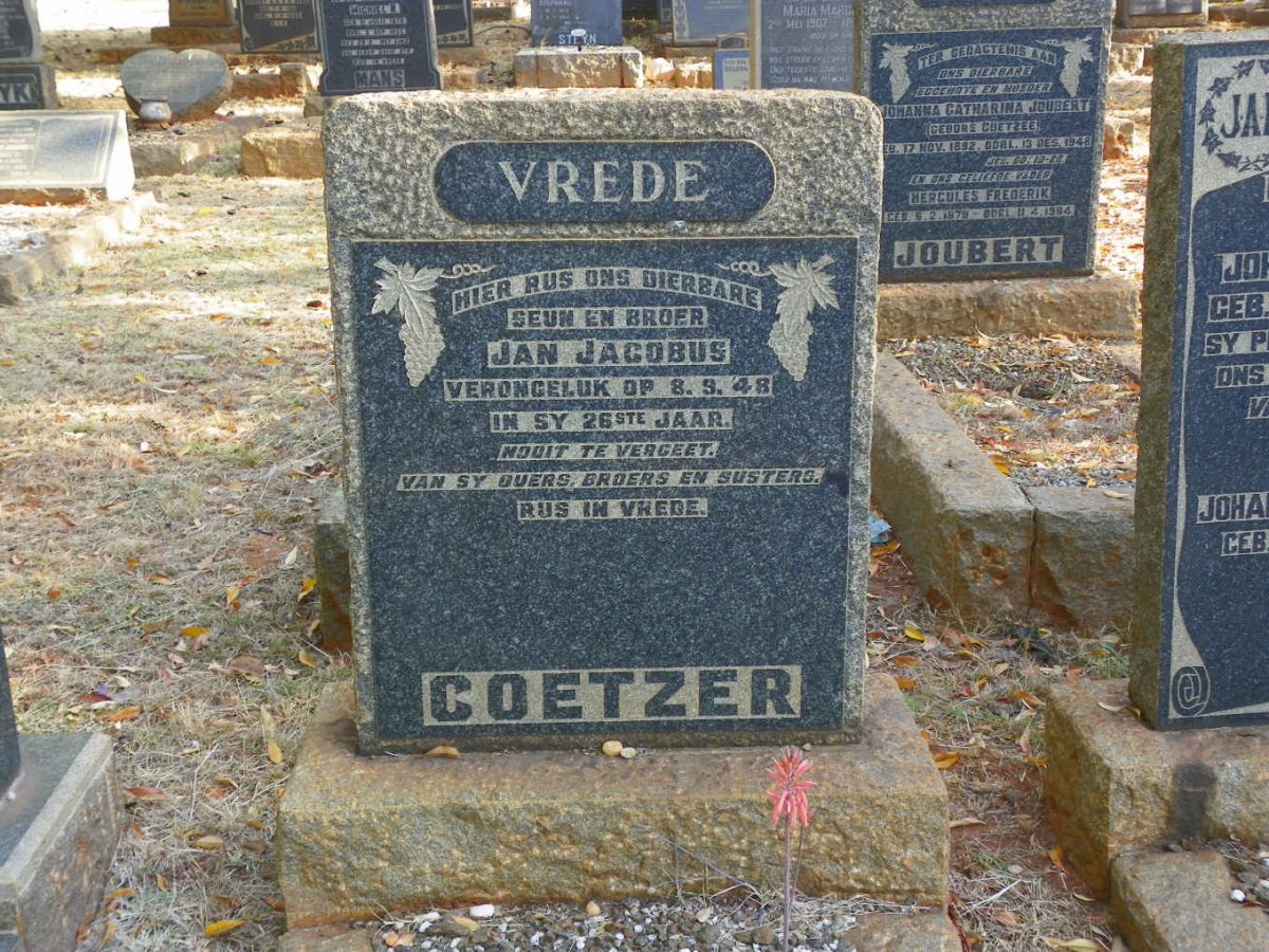 COETZER Jan Jacobus -1948
