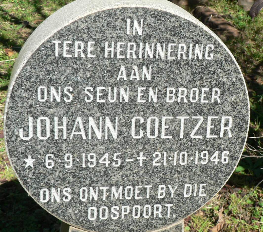 COETZER Johann 1945-1946