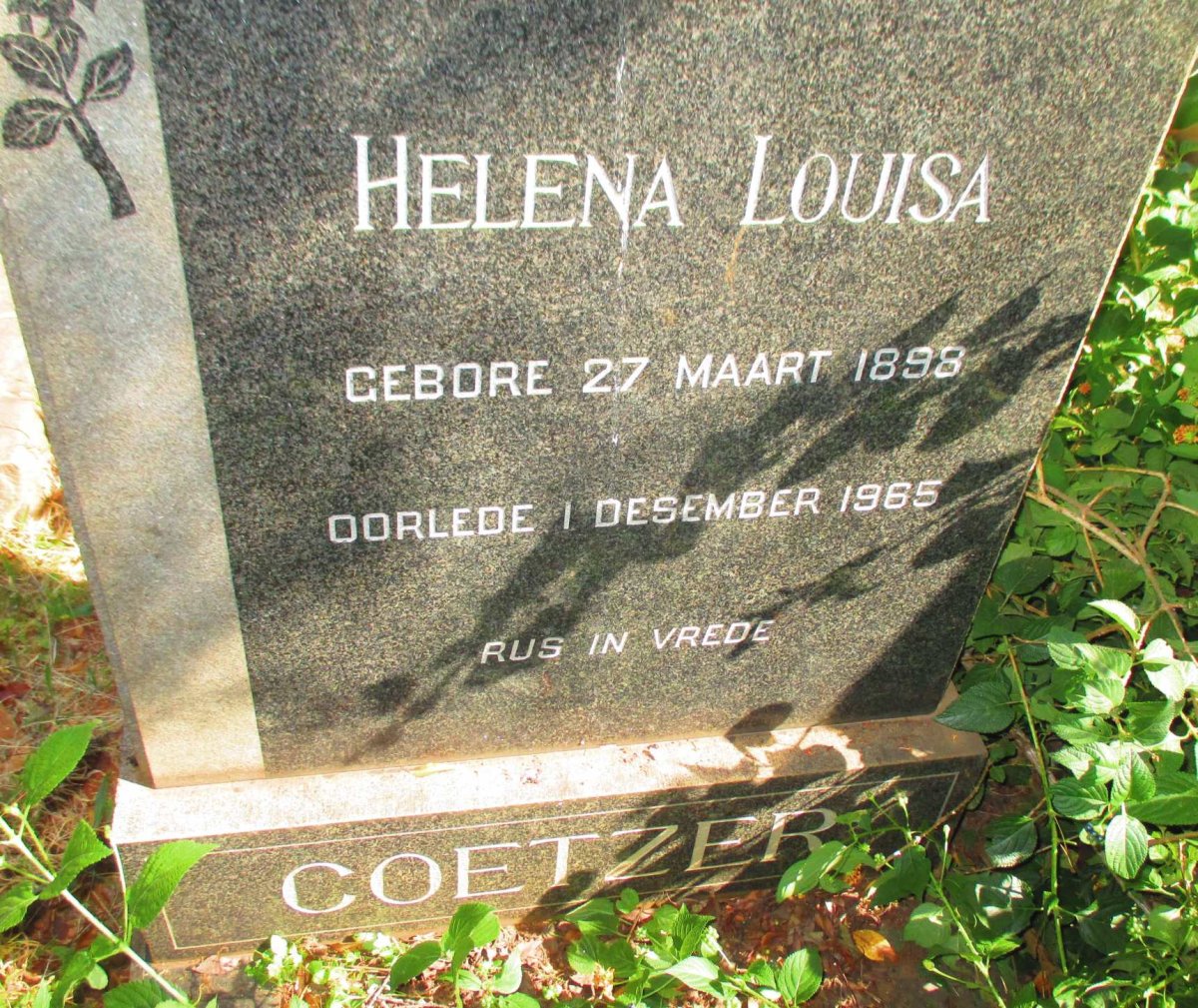 COETZER Helena Louisa 1898-1965