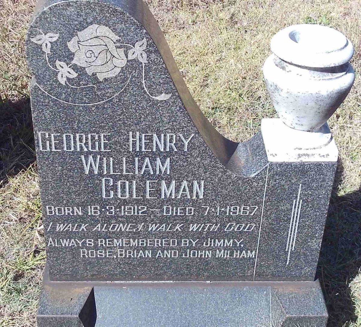 COLEMAN George Henry William 1912-1967