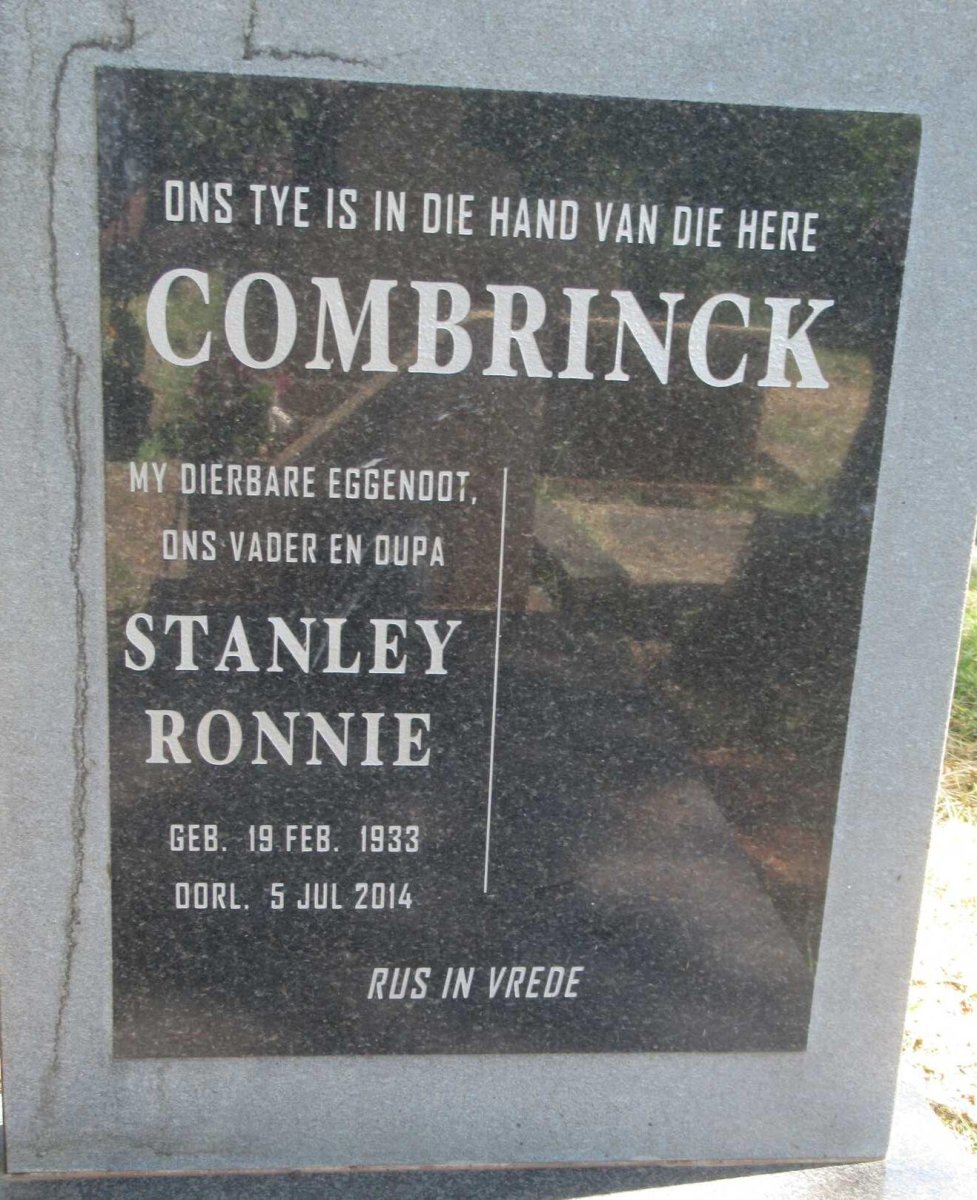 COMBRINCK Stanley Ronnie 1933-2014