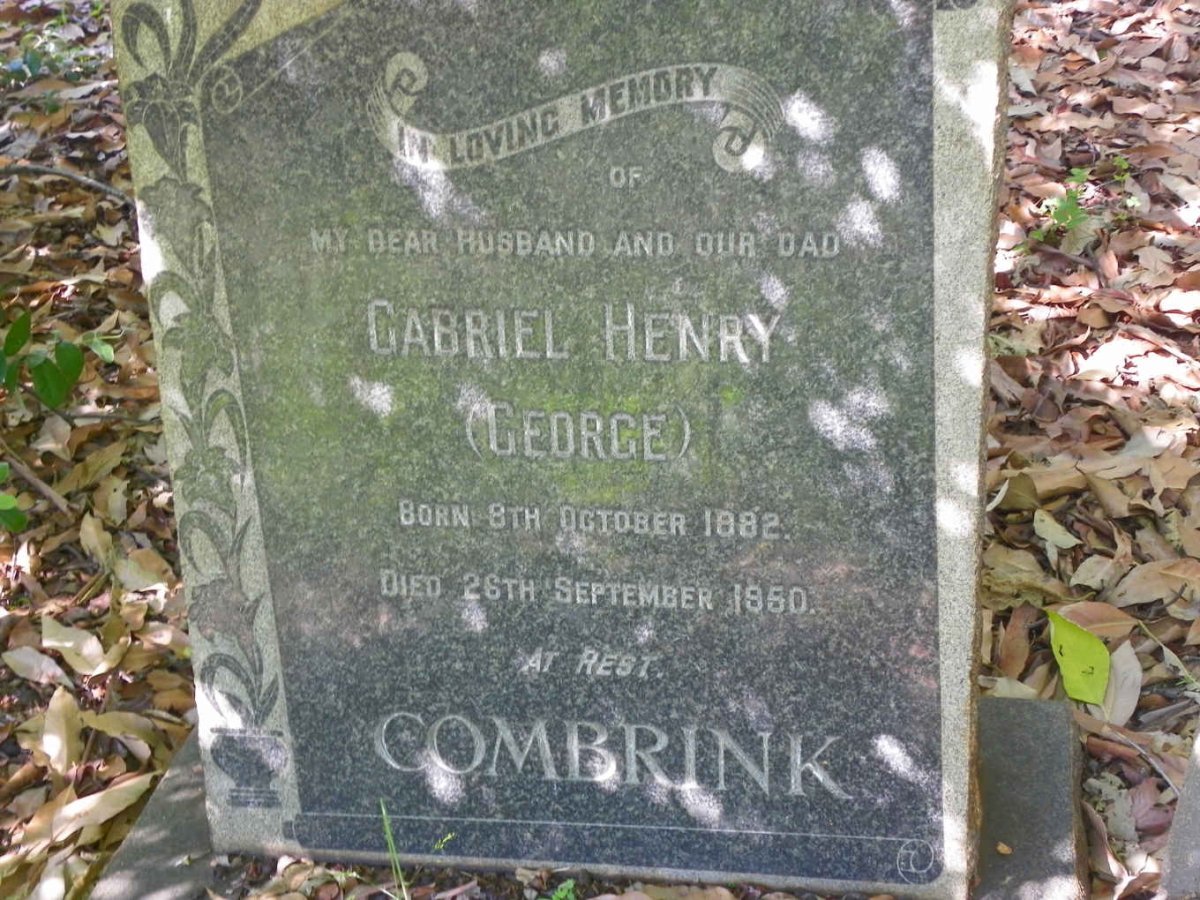 COMBRINK Gabriel Henry 1882-1950