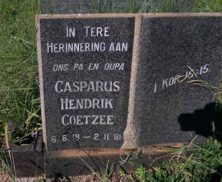COETZEE Casparus Hendrik 1918-1981