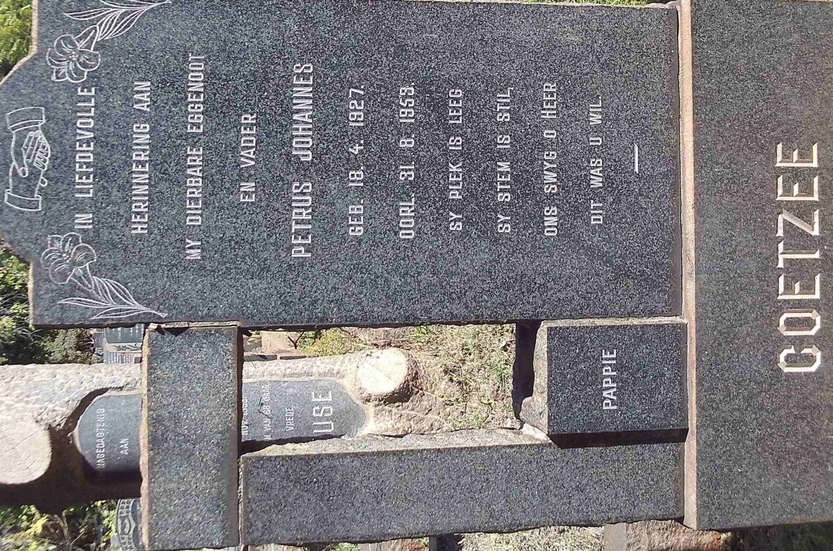 COETZEE Petrus Johannes 1927-1953