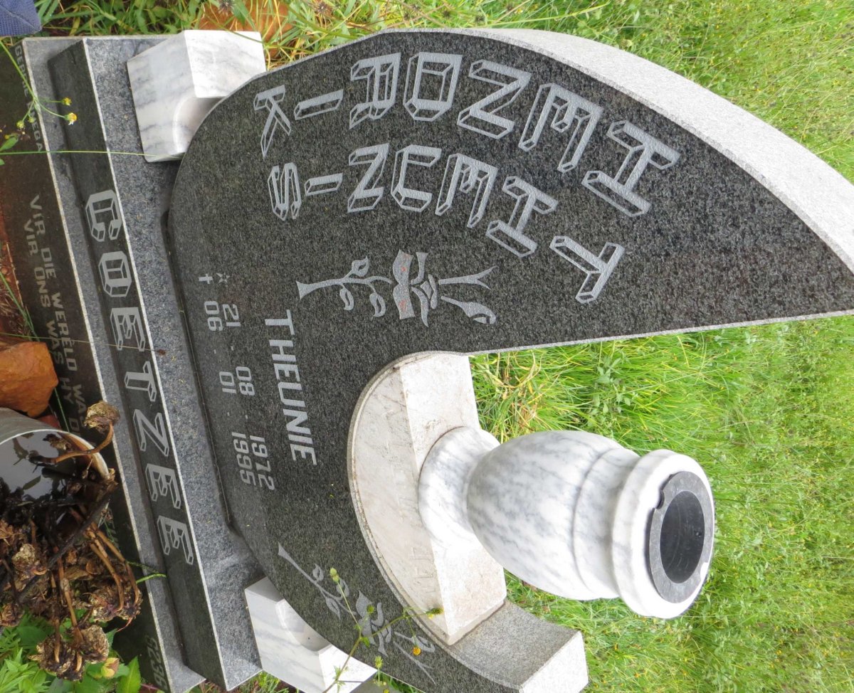 COETZEE Hendrik Theunis 1972-1995