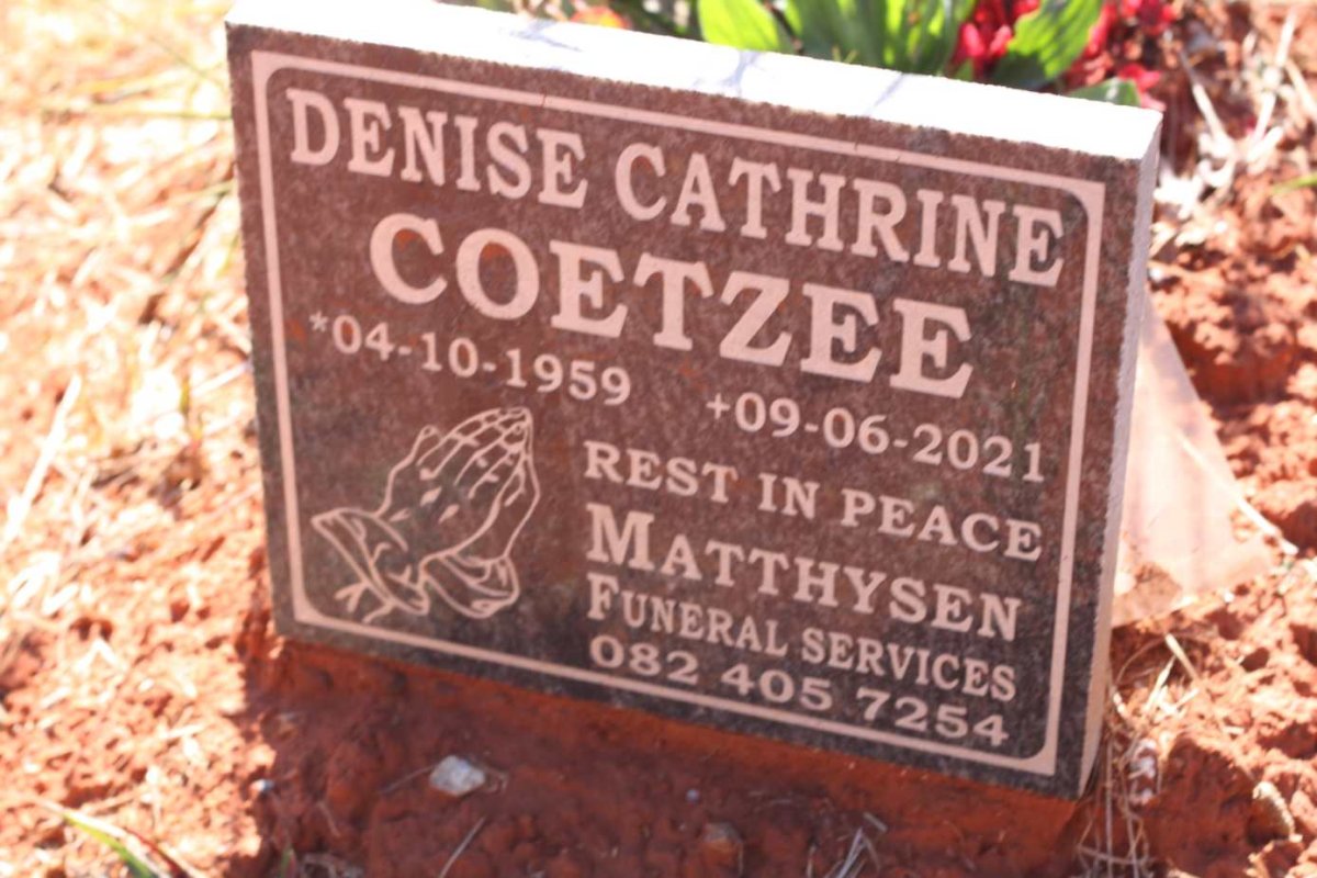 COETZEE Denise Cathrine 1959-2021
