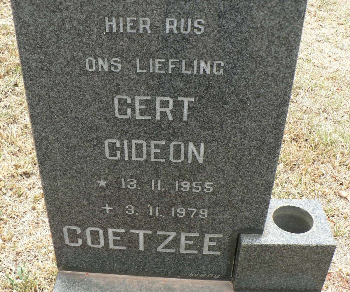 COETZEE Gert Gideon 1955-1979