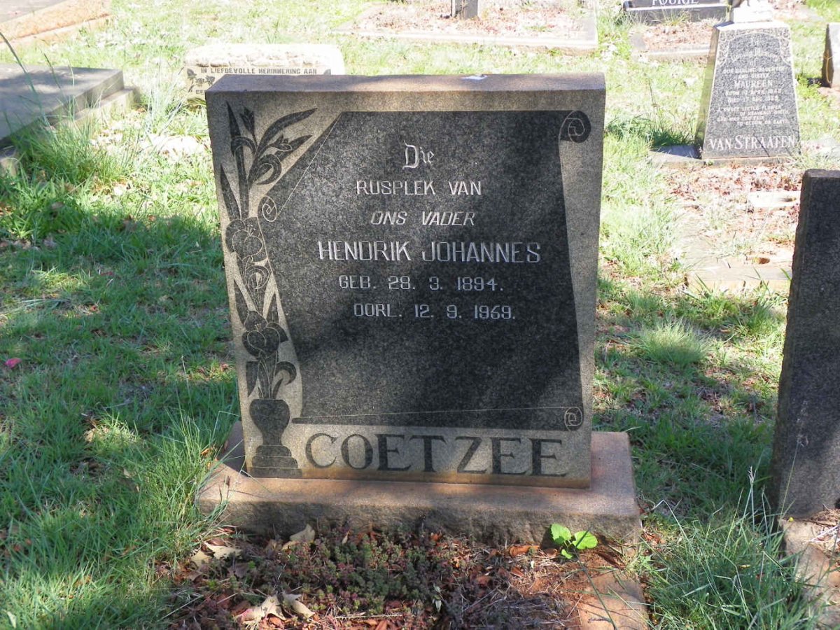 COETZEE Hendrik Johannes 1894-1959