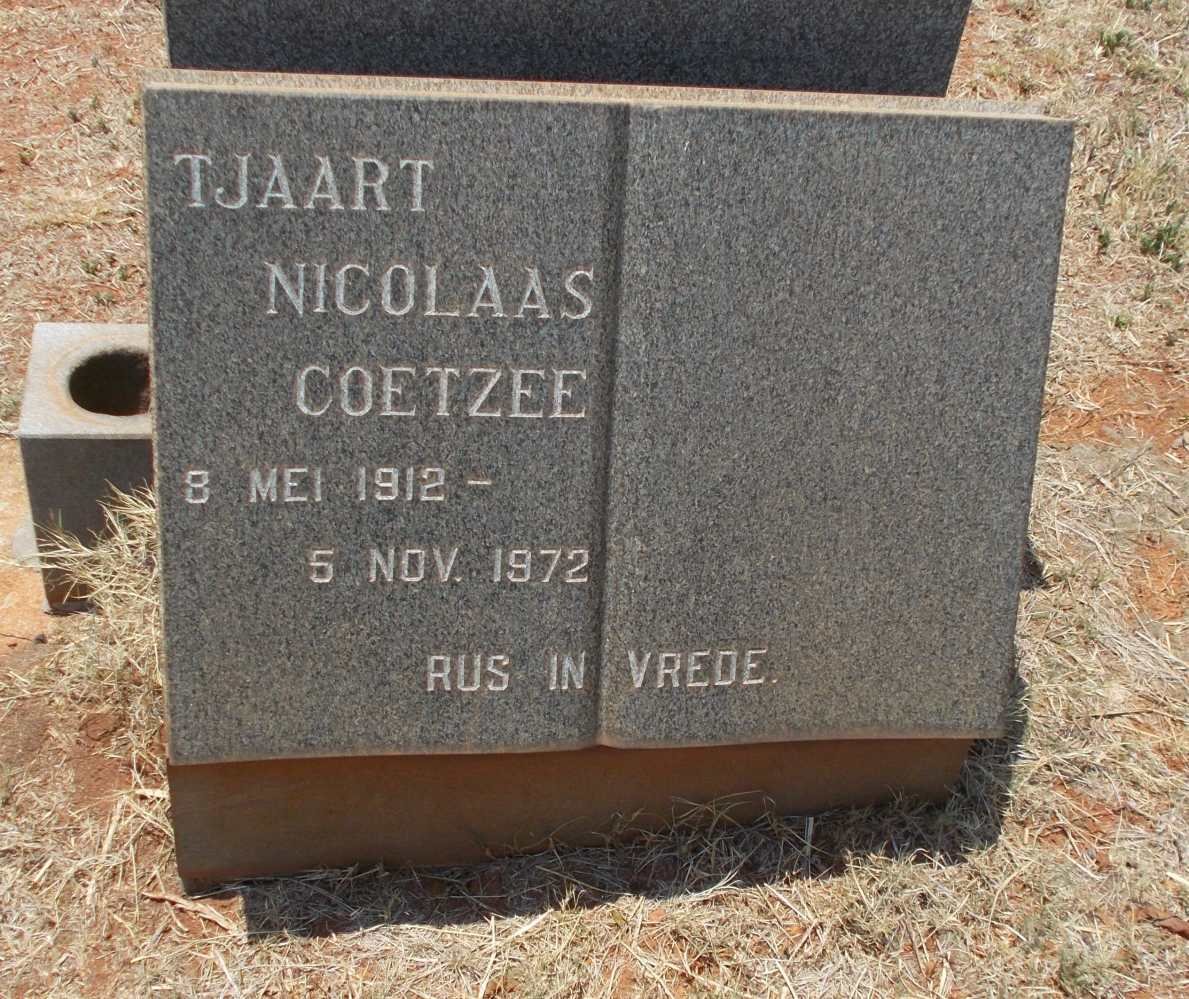 COETZEE Tjaart Nicolaas 1912-1972