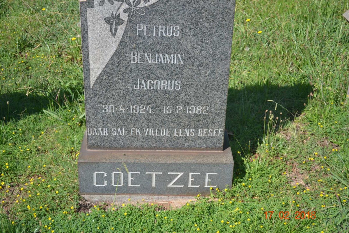 COETZEE Petrus Benjamin Jacobus 1924-1982