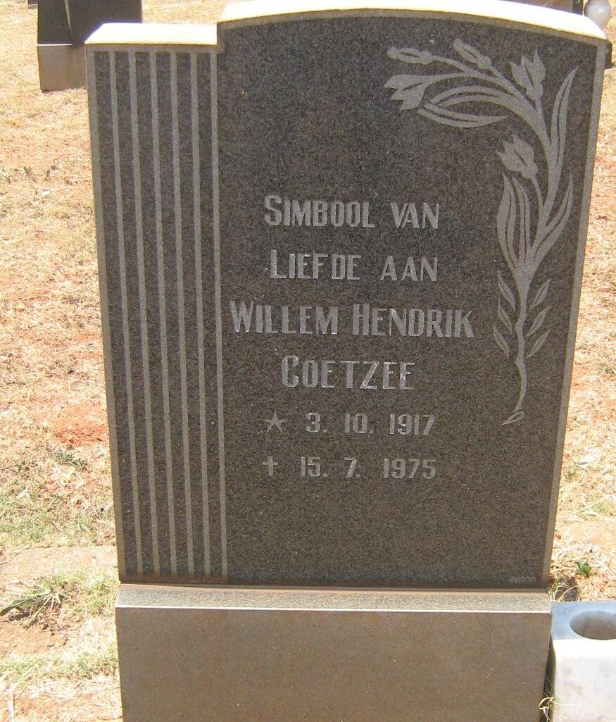 COETZEE Willem Hendrik 1917-1975