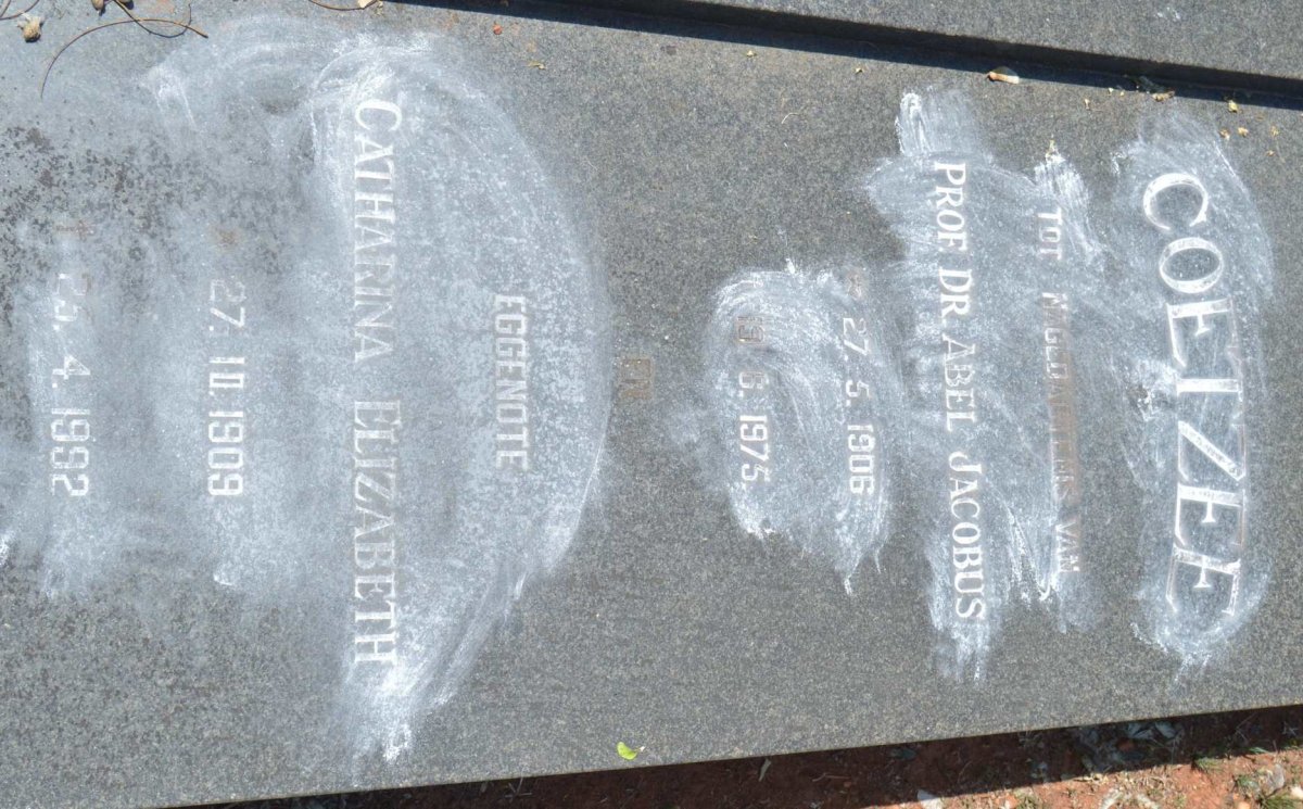 COETZEE Abel Jacobus 1906-1975 &amp; Catharina Elizabeth 1909-1992