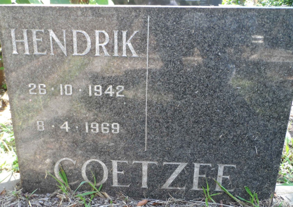 COETZEE Hendrik 1942-1969