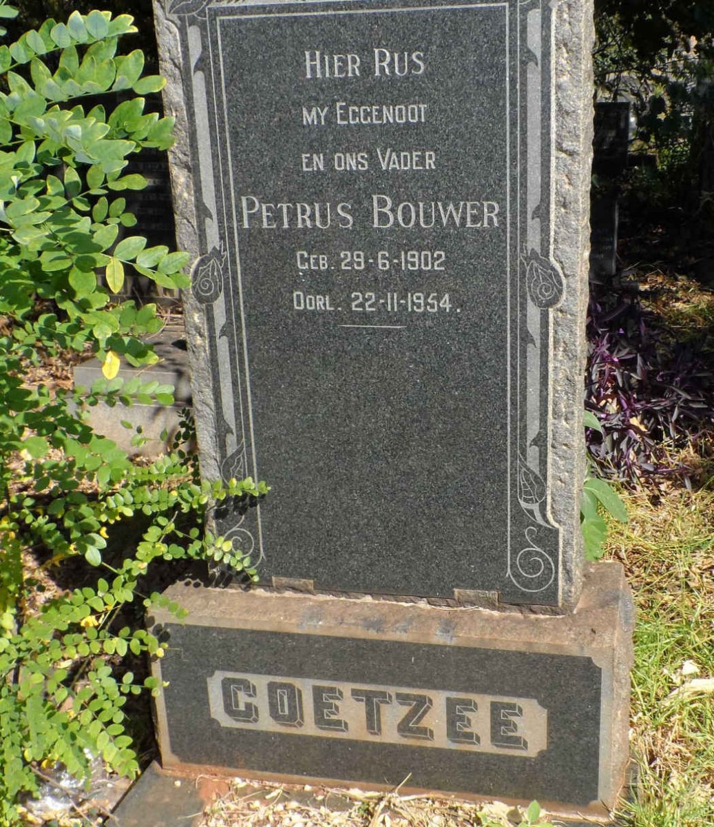 COETZEE Petrus Bouwer 1902-1954