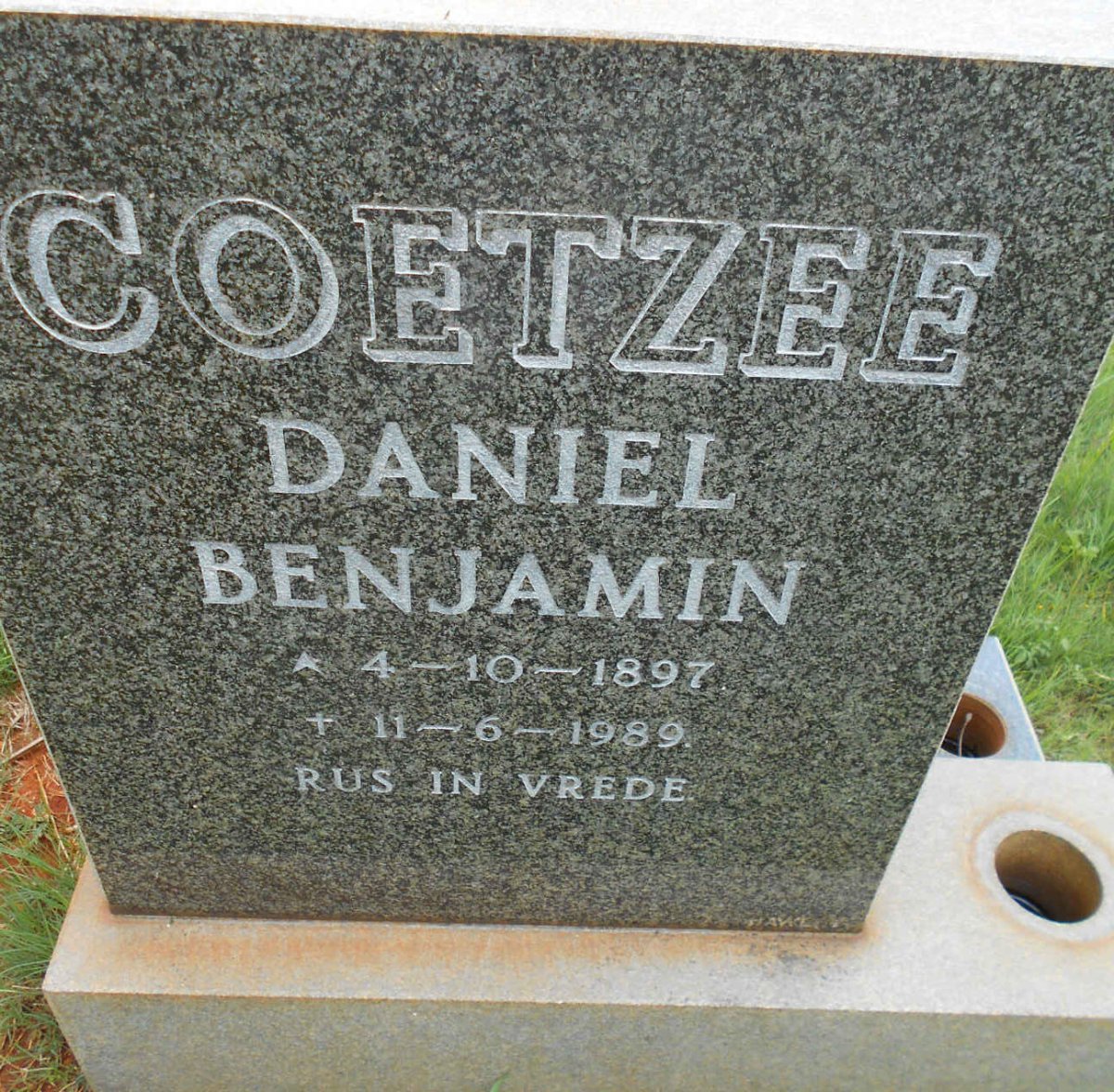 COETZEE Daniel Benjamin 1897-1989