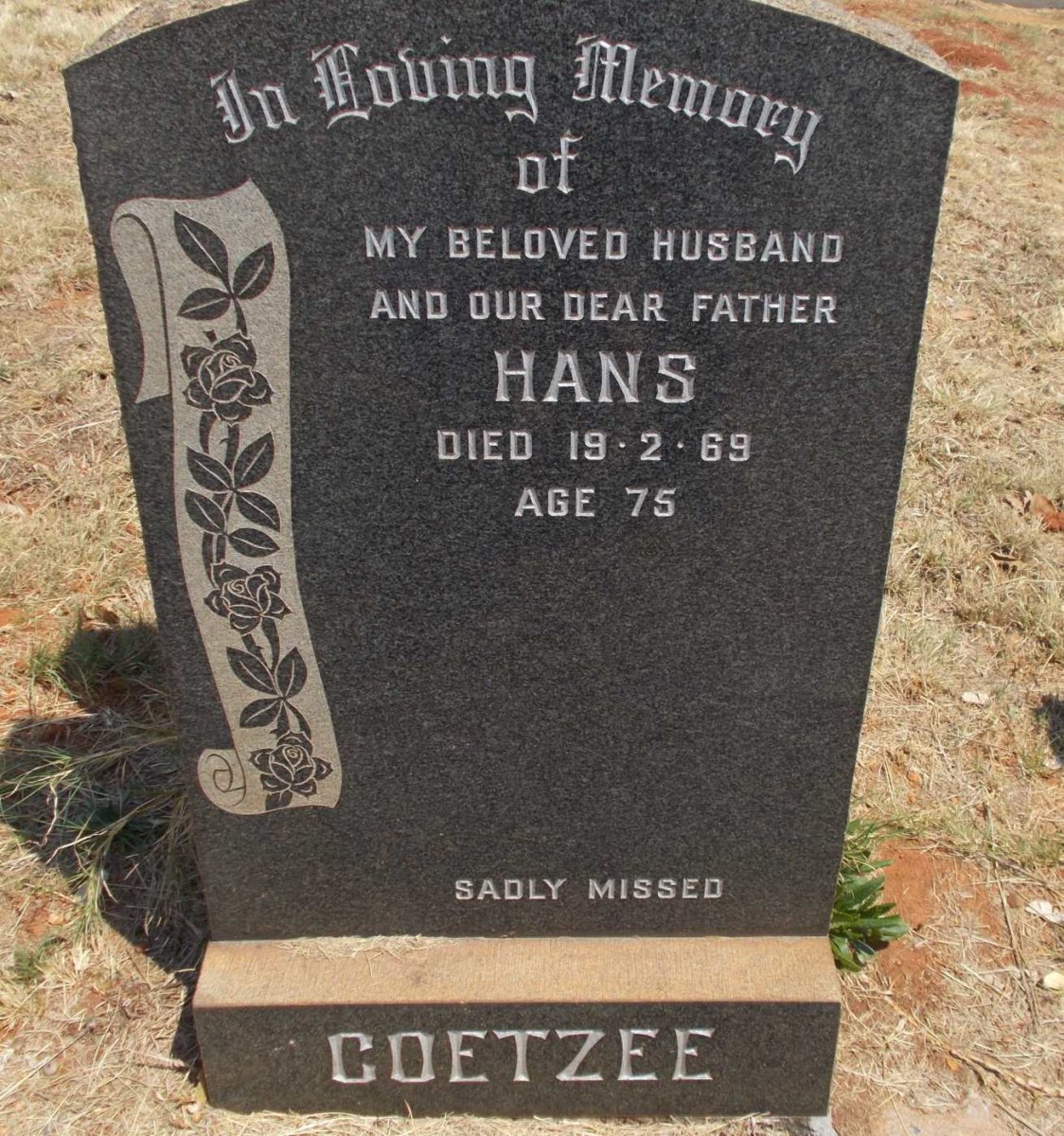 COETZEE Hans -1969