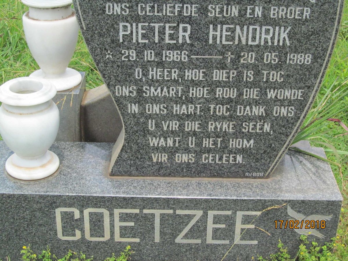 COETZEE Pieter Hendrik 1966-1988