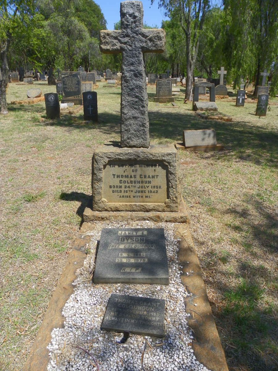 COLQUHOUN Thomas Grant 1856-1942 :: DYSON Janet E. nee COLQUHOUN 1885-1975 :: COLQUHOUN Thomas Grant -1983