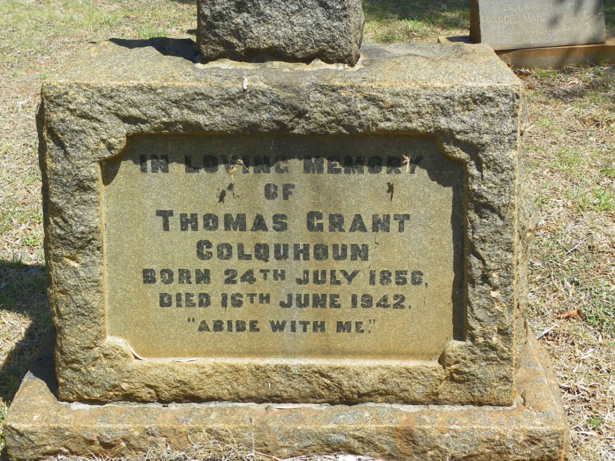 COLQUHOUN Thomas Grant 1856-1942
