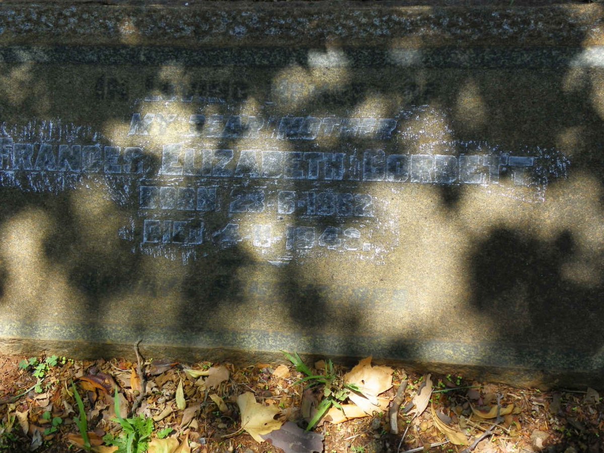 CORBETT Frances Elizabeth 1862-1943