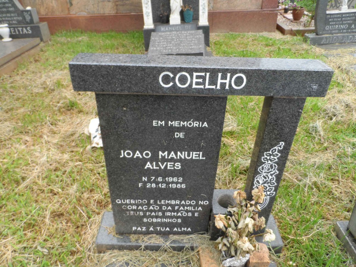COELHO Joao Manuel Alves 1962-1986