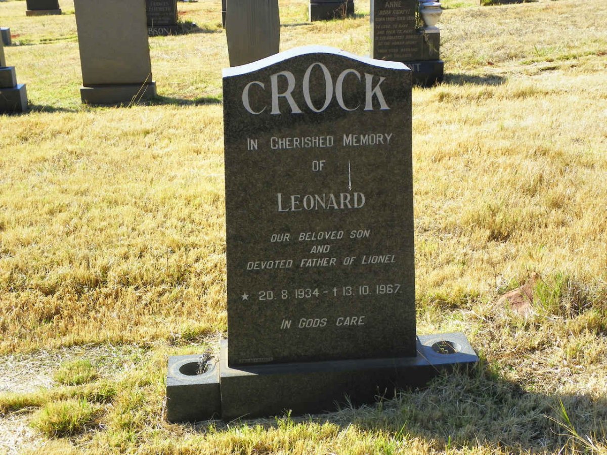 CROCK Leonard 1934-1967