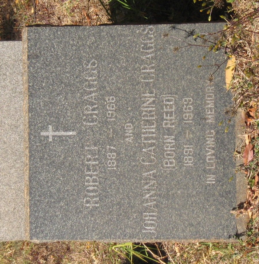 CRAGGS Robert 1887-1966 &amp; Johanna Catherine REED 1891-1969