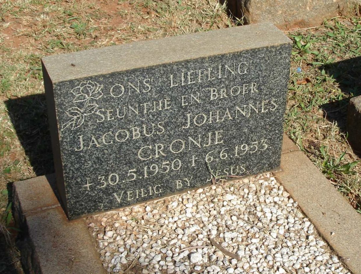 CRONJE Jacobus Johannes 1950-1953