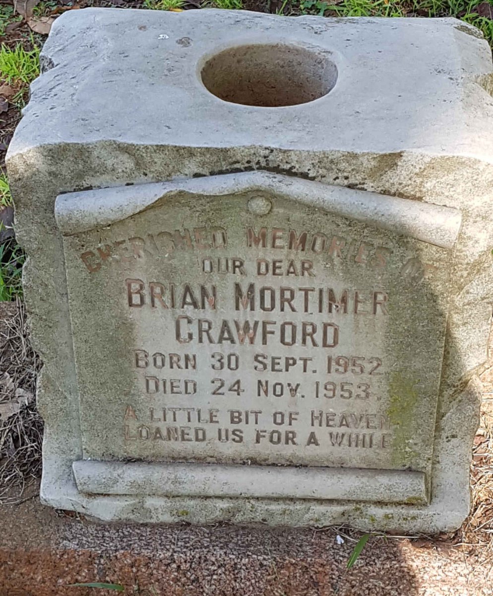 CRAWFORD Brian Mortimer 1952-1953