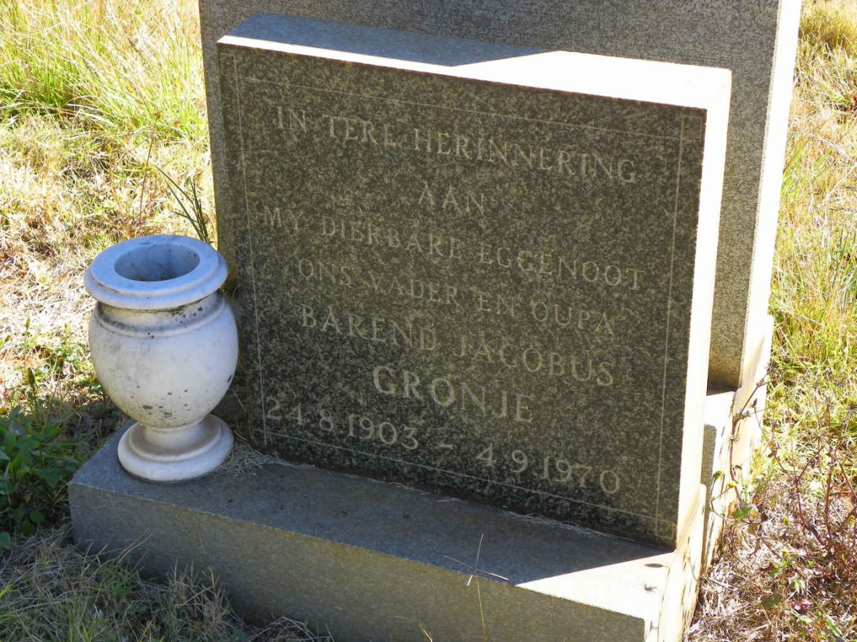CRONJE Barend Jacobus 1903-1970
