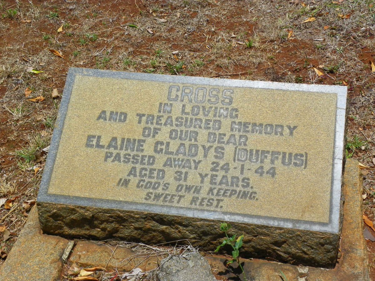 CROSS Elaine Gladys nee DUFFUS -1944