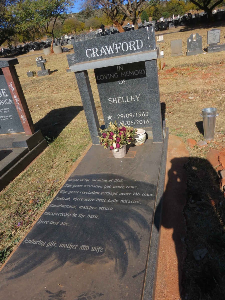 CRAWFORD Shelley 1963-2016