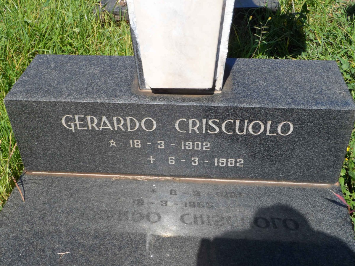 CRISCUOLO Gerardo 1902-1982
